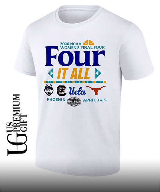2026 NCAA Womens Final Four Four It All Phoenix Arizona 2026 shirt Unisex T-shirt, Sweatshirt, Hoodie, Long Sleeve Tee - T-Shirt, Sweatshirt, Hoodie