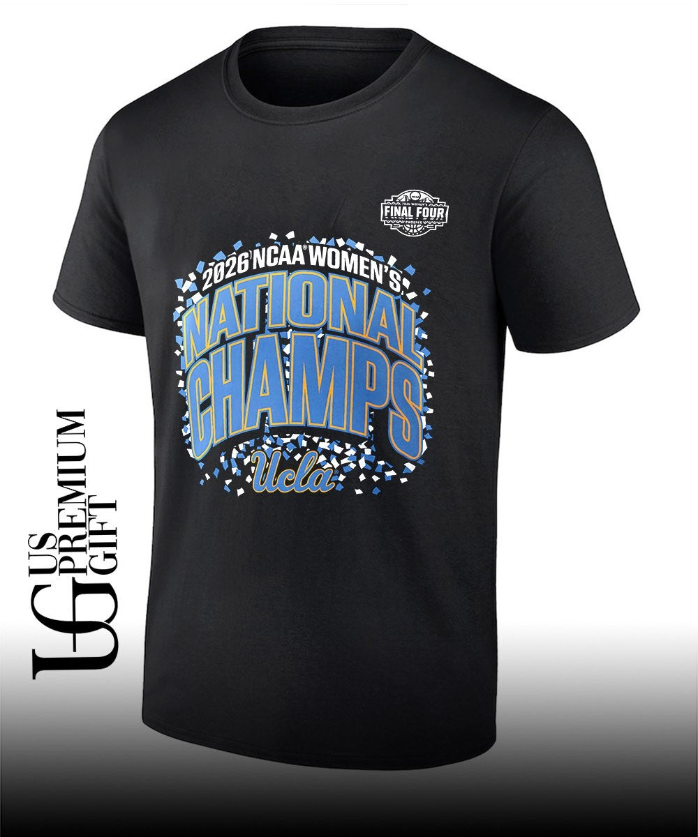 2026 NCAA Womens UCLA Bruins Basketball National Champions confetti shirt Unisex T-shirt, Sweatshirt, Hoodie, Long Sleeve Tee - T-Shirt, Sweatshirt, Hoodie