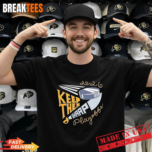 2026 NHL Playoffs Buffalo Sabres Hockey Keep Them Sharp T-Shirt Unisex T-shirt, Sweatshirt, Hoodie, Long Sleeve Tee - T-Shirt, Sweatshirt, Hoodie