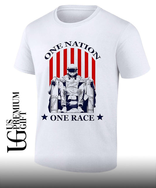 2026 One Nation One Race shirt Unisex T-shirt, Sweatshirt, Hoodie, Long Sleeve Tee - T-Shirt, Sweatshirt, Hoodie