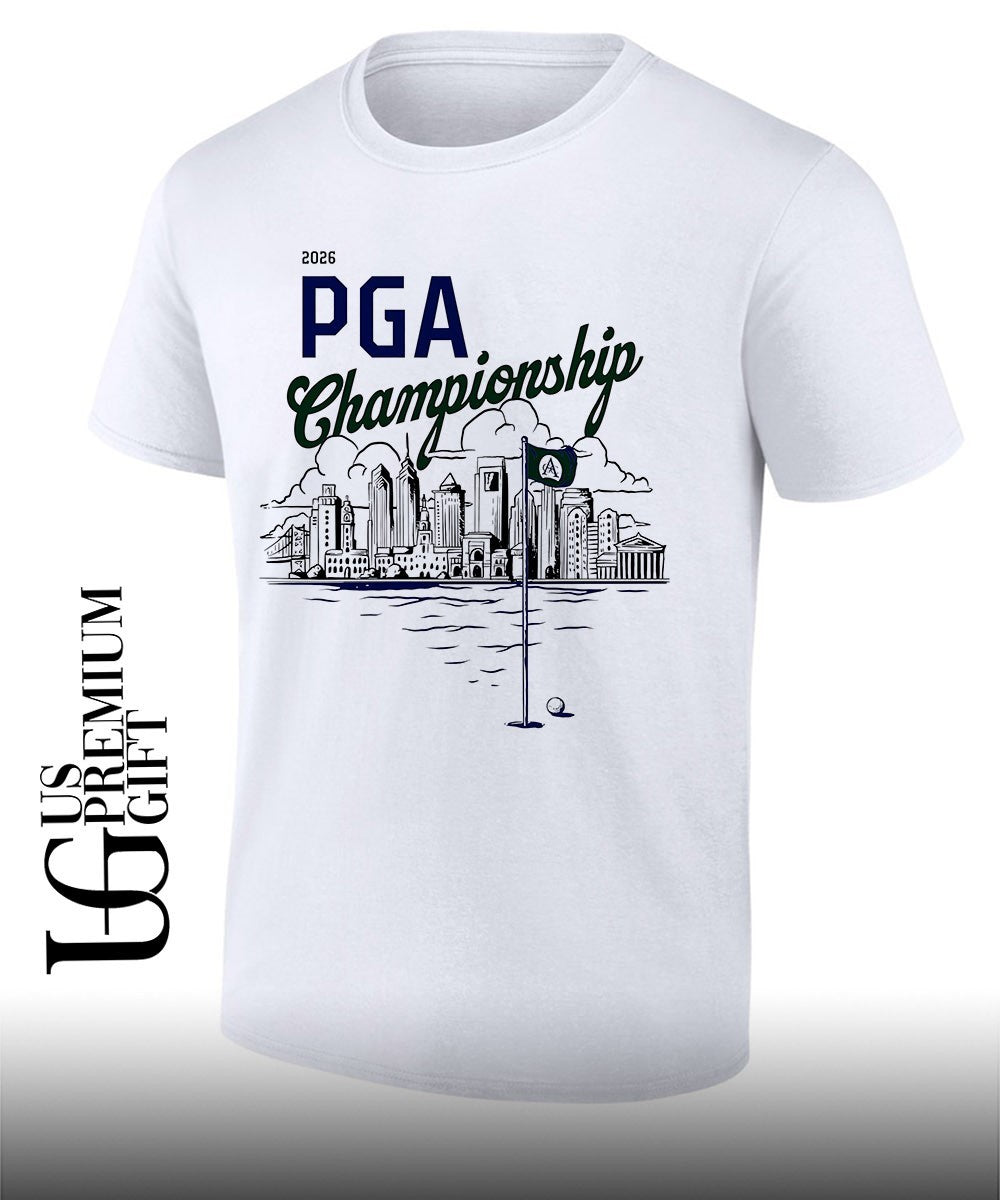 2026 PGA Championship Golf Philadelphia Skyline shirt Unisex T-shirt, Sweatshirt, Hoodie, Long Sleeve Tee - T-Shirt, Sweatshirt, Hoodie