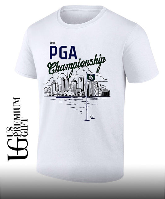 2026 PGA Championship Golf Philadelphia Skyline shirt Unisex T-shirt, Sweatshirt, Hoodie, Long Sleeve Tee - T-Shirt, Sweatshirt, Hoodie