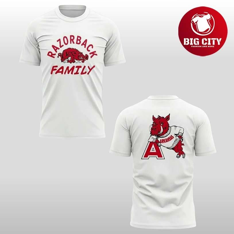 2026 Razorback Family Arkansas Razorbacks Two Sided Shirt Unisex T-shirt, Sweatshirt, Hoodie, Long Sleeve Tee - T-Shirt, Sweatshirt, Hoodie