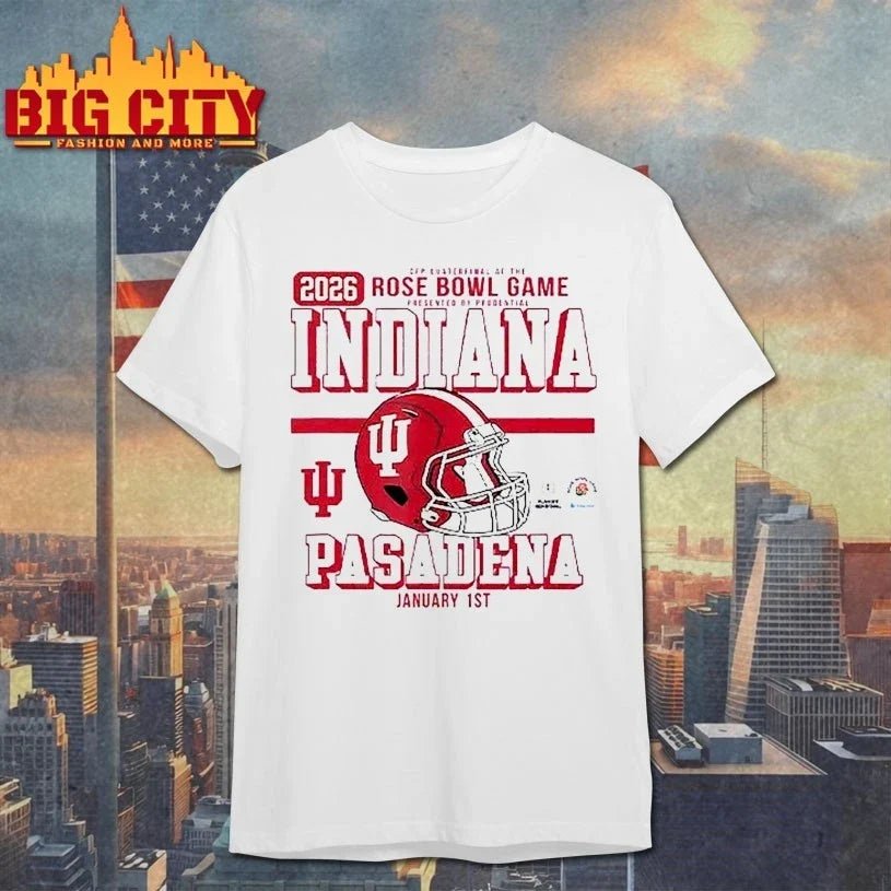 2026 Rose Bowl Game Indiana Pasadena helmet shirt Unisex T-shirt, Sweatshirt, Hoodie, Long Sleeve Tee - T-Shirt, Sweatshirt, Hoodie