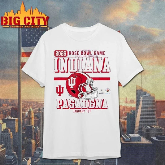 2026 Rose Bowl Game Indiana Pasadena helmet shirt Unisex T-shirt, Sweatshirt, Hoodie, Long Sleeve Tee - T-Shirt, Sweatshirt, Hoodie