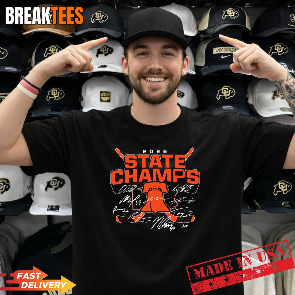 2026 State Champs Philadelphia Hockey Shirt Unisex T-shirt, Sweatshirt, Hoodie, Long Sleeve Tee - T-Shirt, Sweatshirt, Hoodie