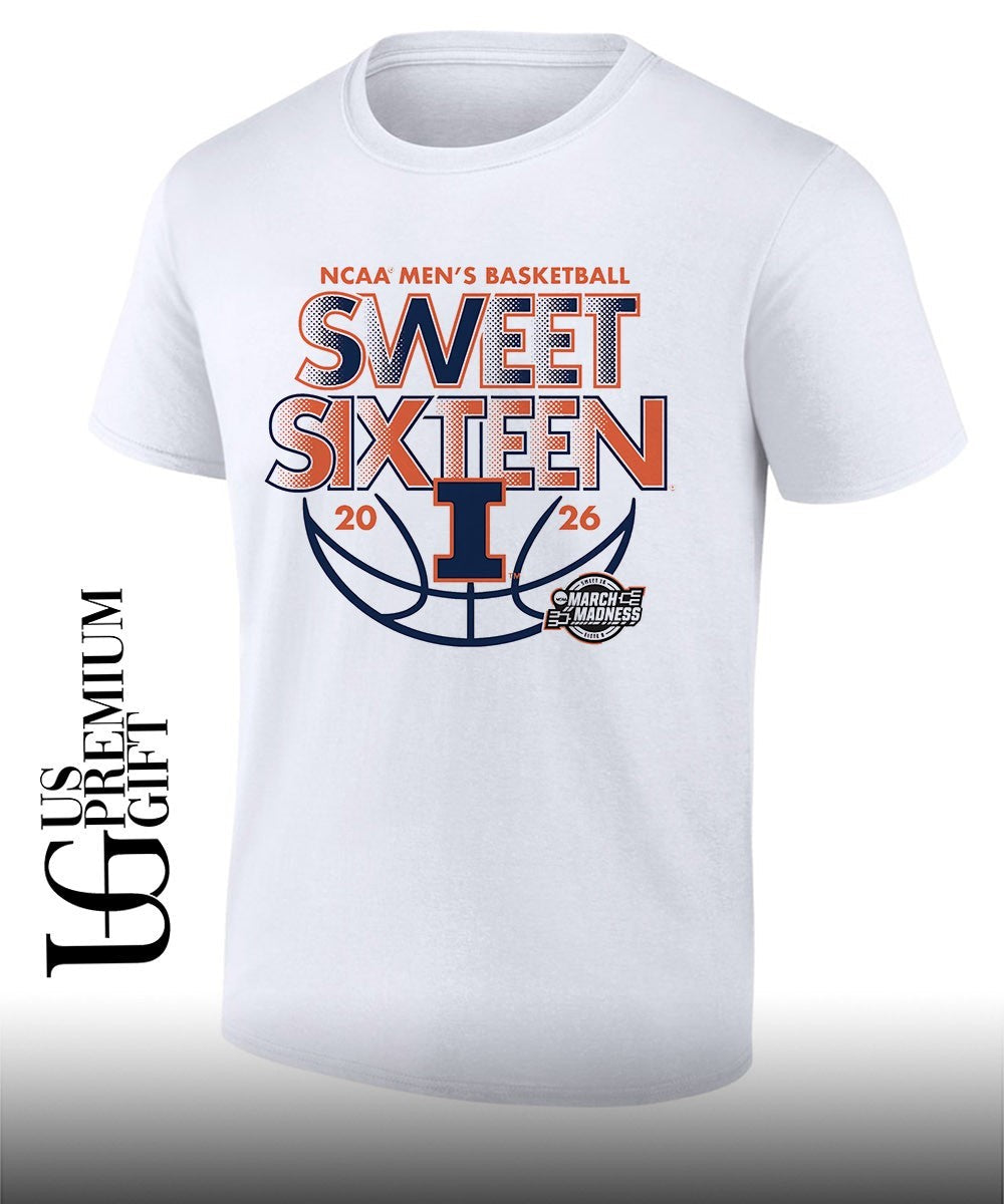 2026 Sweet Sixteen Illinois Fighting Illini mens basketball NCAA March Madness shirt Unisex T-shirt, Sweatshirt, Hoodie, Long Sleeve Tee - T-Shirt, Sweatshirt, Hoodie