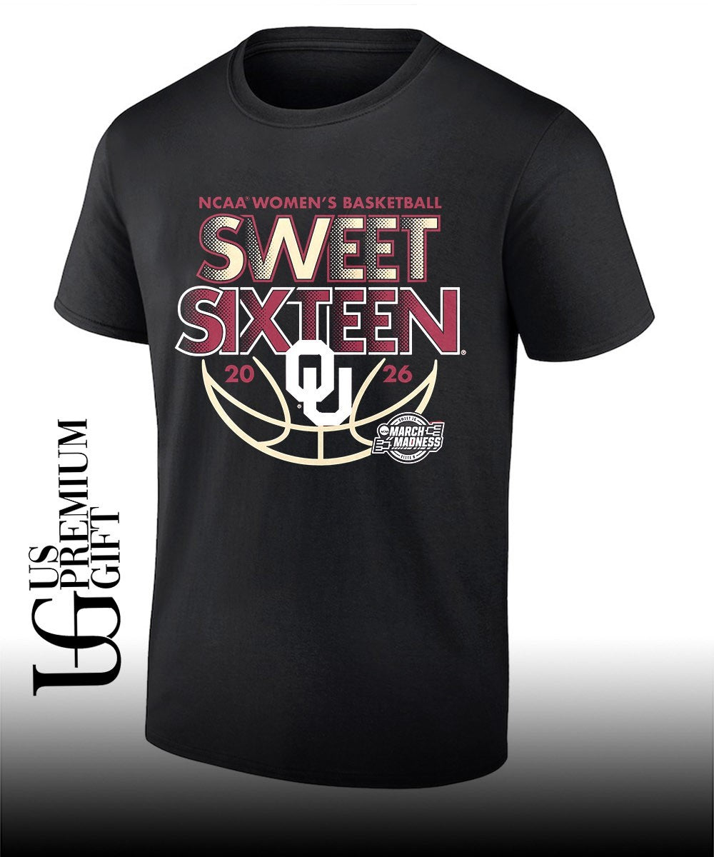 2026 Sweet Sixteen Oklahoma Sooners mens basketball NCAA March Madness shirt Unisex T-shirt, Sweatshirt, Hoodie, Long Sleeve Tee - T-Shirt, Sweatshirt, Hoodie