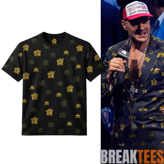 2026 Tyson Fury Gypsy King Crown Shirt At UFC 250 Unisex T-shirt, Sweatshirt, Hoodie, Long Sleeve Tee - T-Shirt, Sweatshirt, Hoodie