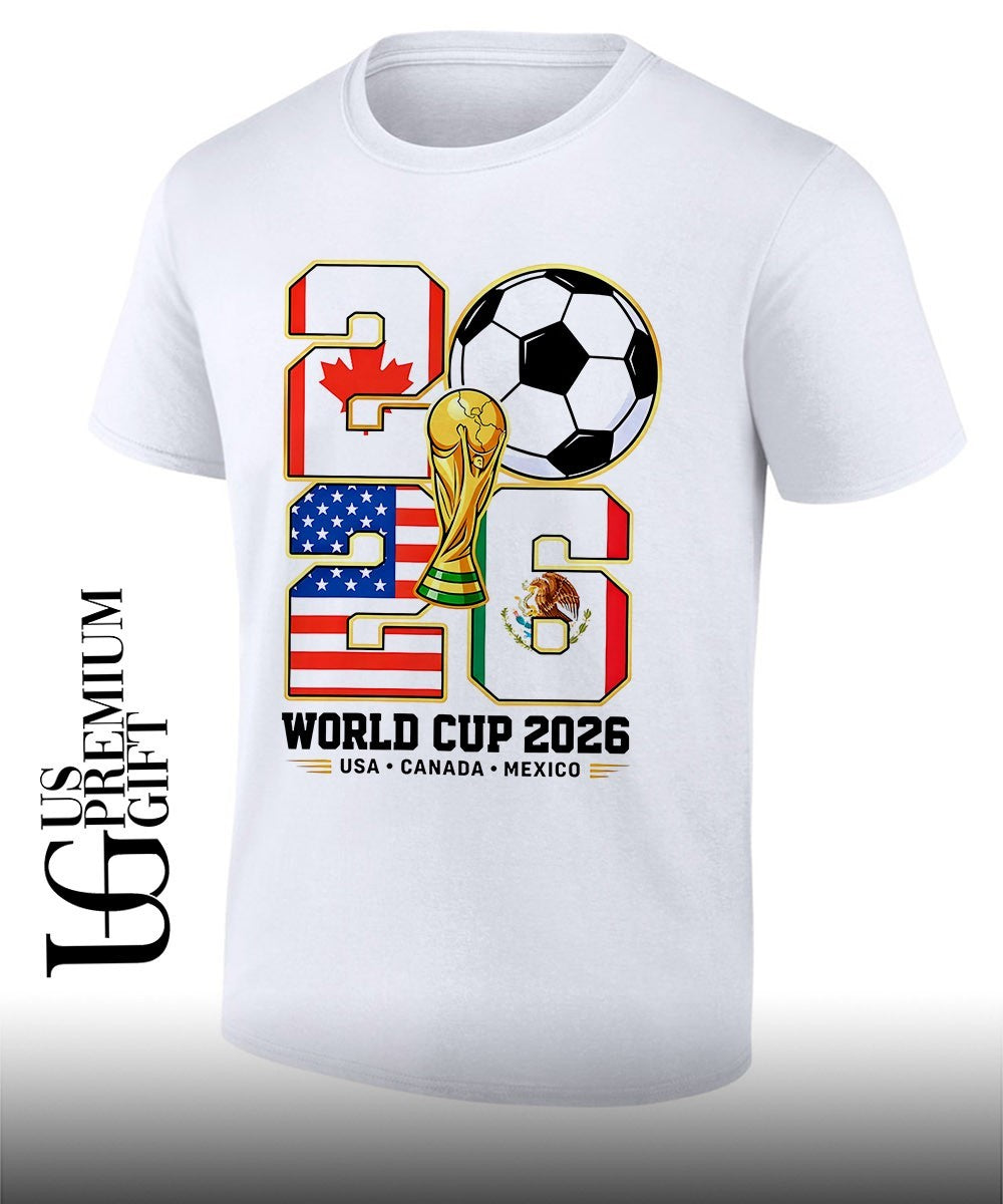 2026 World Cup Soccer USA Canada Mexico Host Nations shirt Unisex T-shirt, Sweatshirt, Hoodie, Long Sleeve Tee - T-Shirt, Sweatshirt, Hoodie