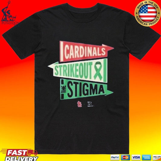 2026 Cardinals Mental Health Awareness Giveaway T-shirt Unisex T-shirt, Sweatshirt, Hoodie, Long Sleeve Tee - T-Shirt, Sweatshirt, Hoodie