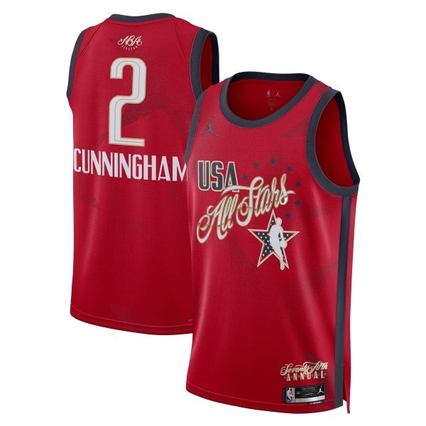 2026 All-Star #2 Cade Cunningham Game Swingman Jersey - Red (1)_conew1 Basketball Jersey basketball jersey product view 1