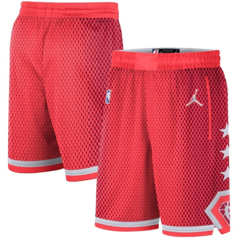 22 Season All-Star Red Shorts Style 3 Basketball Jersey basketball jersey product view 1