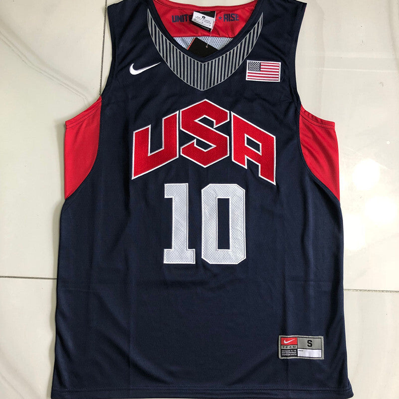 #10 Bryant USA Dream 10 Authentic jersey navy Style 6 Basketball Jersey basketball jersey product view 1