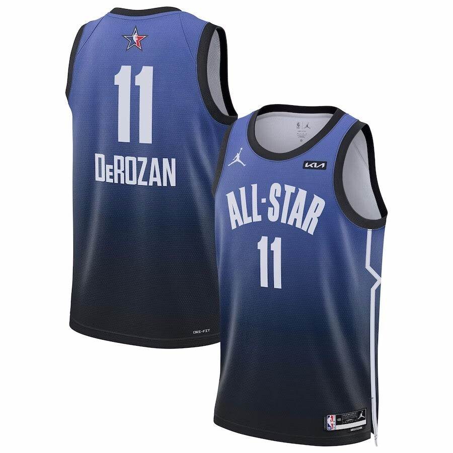 #11 DeMar DeRozan 2023 NBA All-Star Game Swingman Jersey - Blue Basketball Jersey basketball jersey product view 1