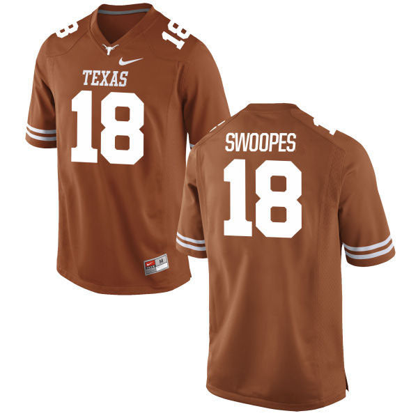 #18 Swoopes Dark Orange College Football Jersey football jersey product view 1