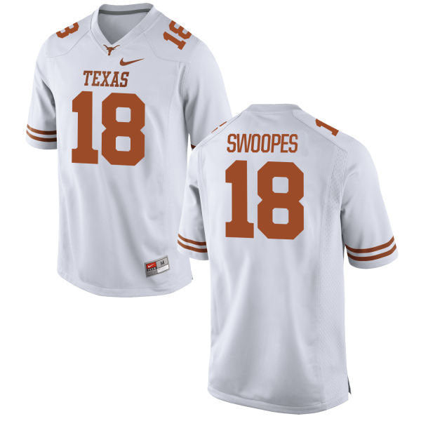 #18 Swoopes White College Football Jersey football jersey product view 1