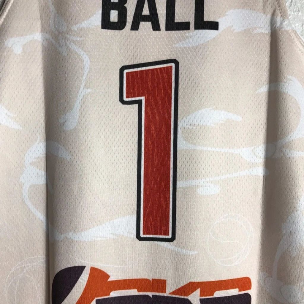 #1 ball slam hawks jersey white Style 3 Basketball Jersey basketball jersey product view 1