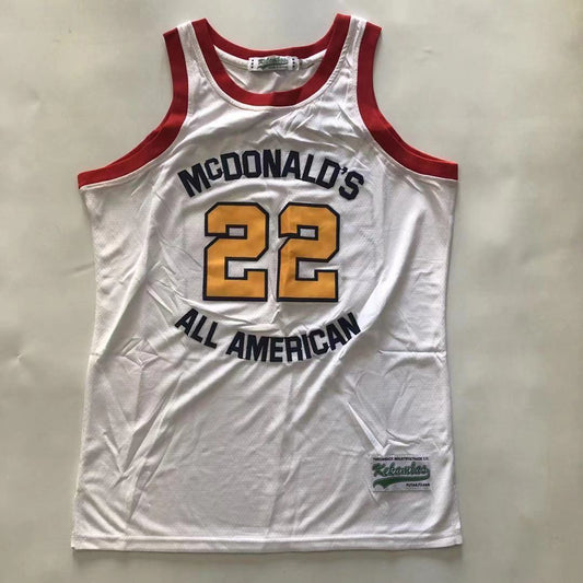 #22 Anthony Mcdonald's All American jersey white Style 1 Basketball Jersey basketball jersey product view 1