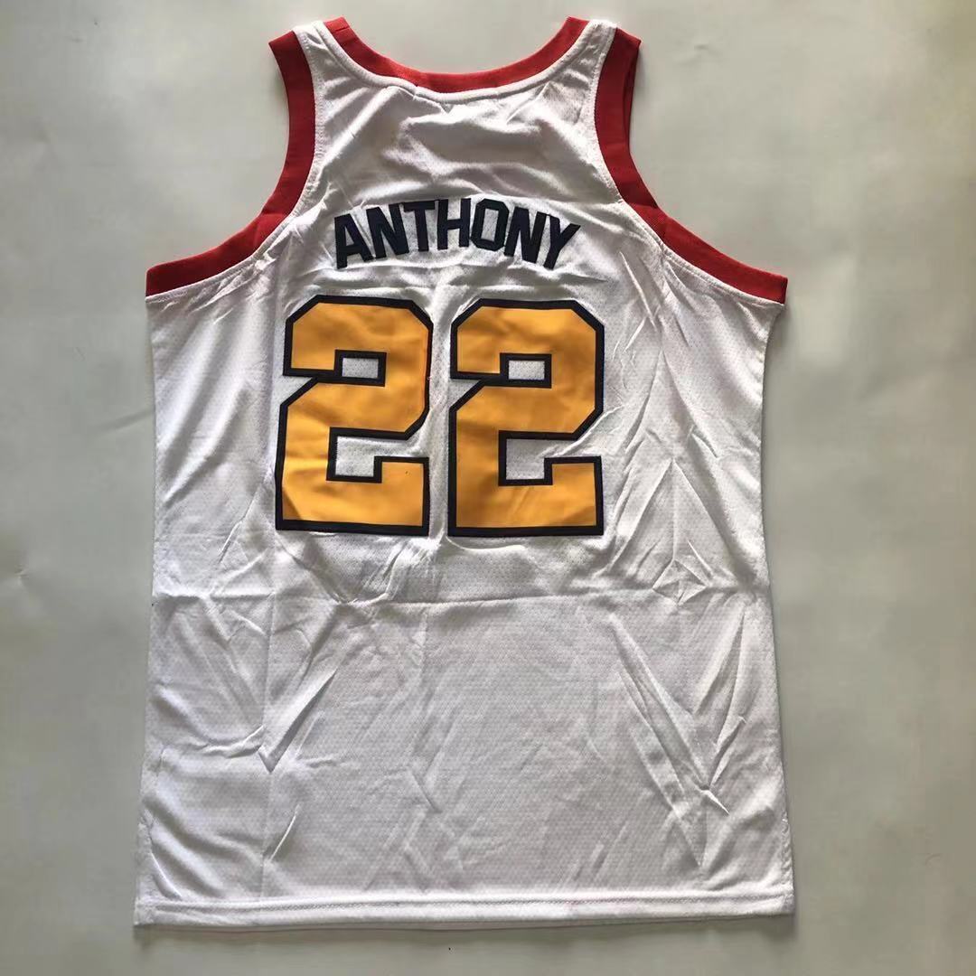 #22 Anthony Mcdonald's All American jersey white Style 2 Basketball Jersey basketball jersey product view 1