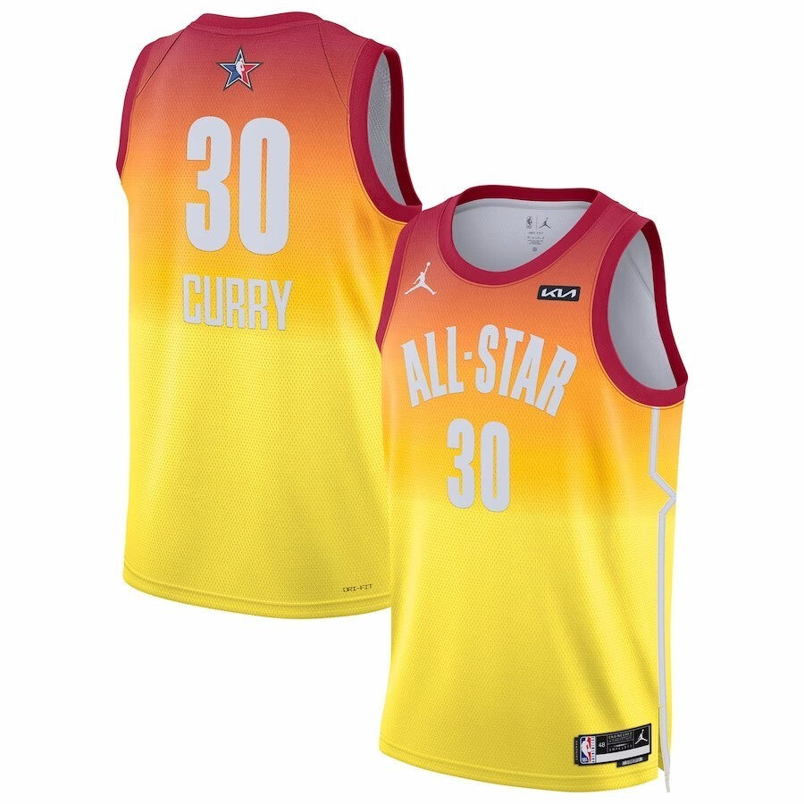 #30 Stephen Curry 2023 NBA All-Star Game Swingman Jersey - Orange Basketball Jersey basketball jersey product view 1