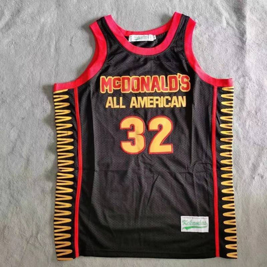#32 davis mcdonald's jersey black Style 4 Basketball Jersey basketball jersey product view 1