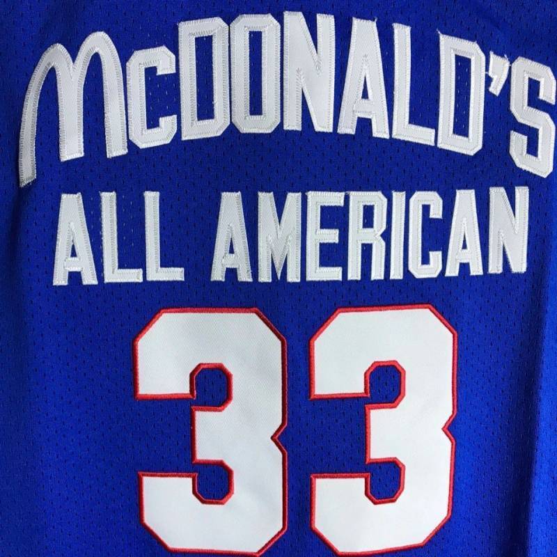 #33 bryant mcdonald's jersey blue Style 1 Basketball Jersey basketball jersey product view 1