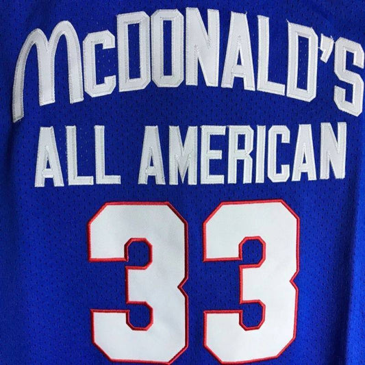 #33 bryant mcdonald's jersey blue Style 1 Basketball Jersey basketball jersey product view 1