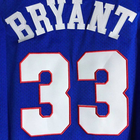 #33 bryant mcdonald's jersey blue Style 3 Basketball Jersey basketball jersey product view 1
