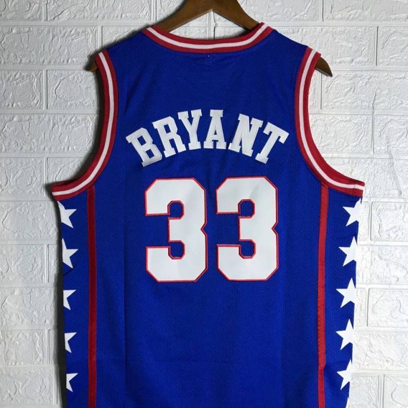 #33 bryant mcdonald's jersey blue Style 4 Basketball Jersey basketball jersey product view 1