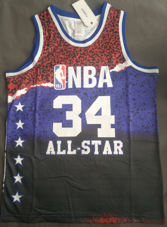 #34 O'neal 2003 all star game jersey (print) Style 2 Basketball Jersey basketball jersey product view 1