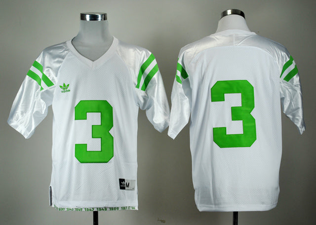 #3 White Edition College Football Jersey football jersey product view 1