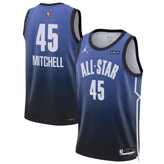 #45 Donovan Mitchell 2023 NBA All-Star Game Swingman Jersey - Blue Basketball Jersey basketball jersey product view 1