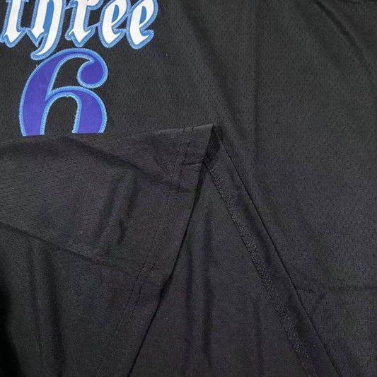 #6 pat three mafia jersey black Style 3 Basketball Jersey basketball jersey product view 1