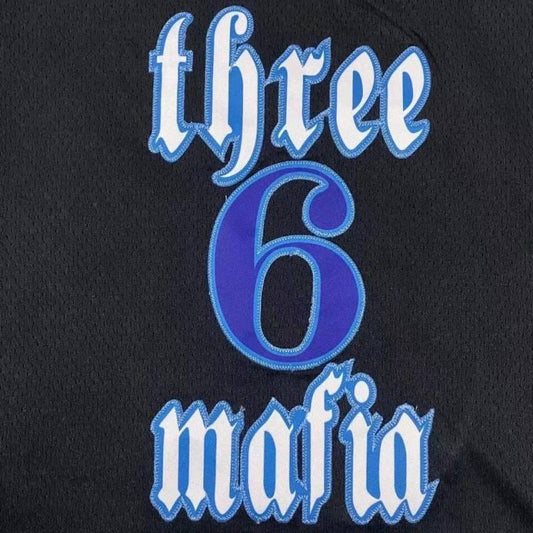 #6 pat three mafia jersey black Style 8 Basketball Jersey basketball jersey product view 1