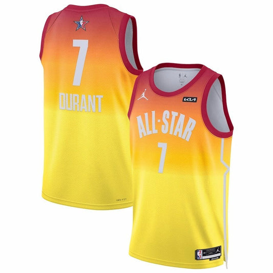 #7 Kevin Durant 2023 NBA All-Star Game Swingman Jersey - Orange Basketball Jersey basketball jersey product view 1