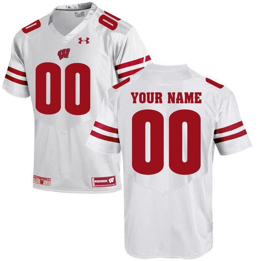 # Size White College Football Jersey football jersey product view 1