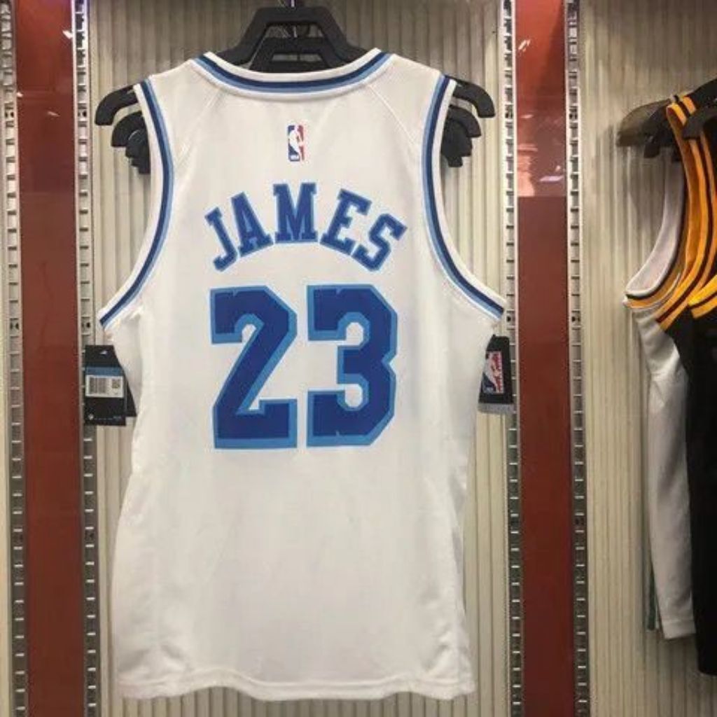 23 james lakers crenshaw jersey white Style 1 Basketball Jersey basketball jersey product view 1