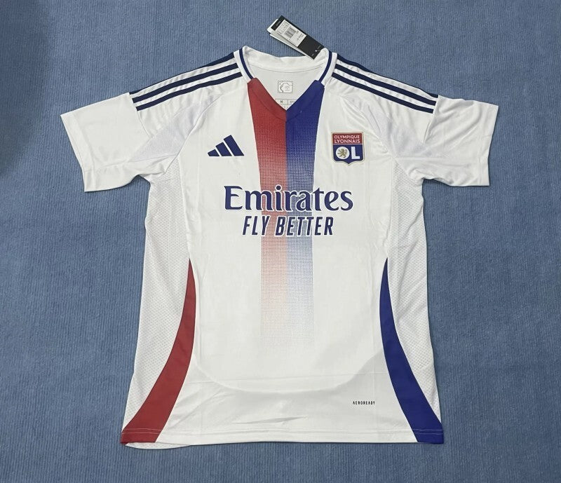 24-25 lyon white soccer jersey size s-2xl sports jersey product view 1