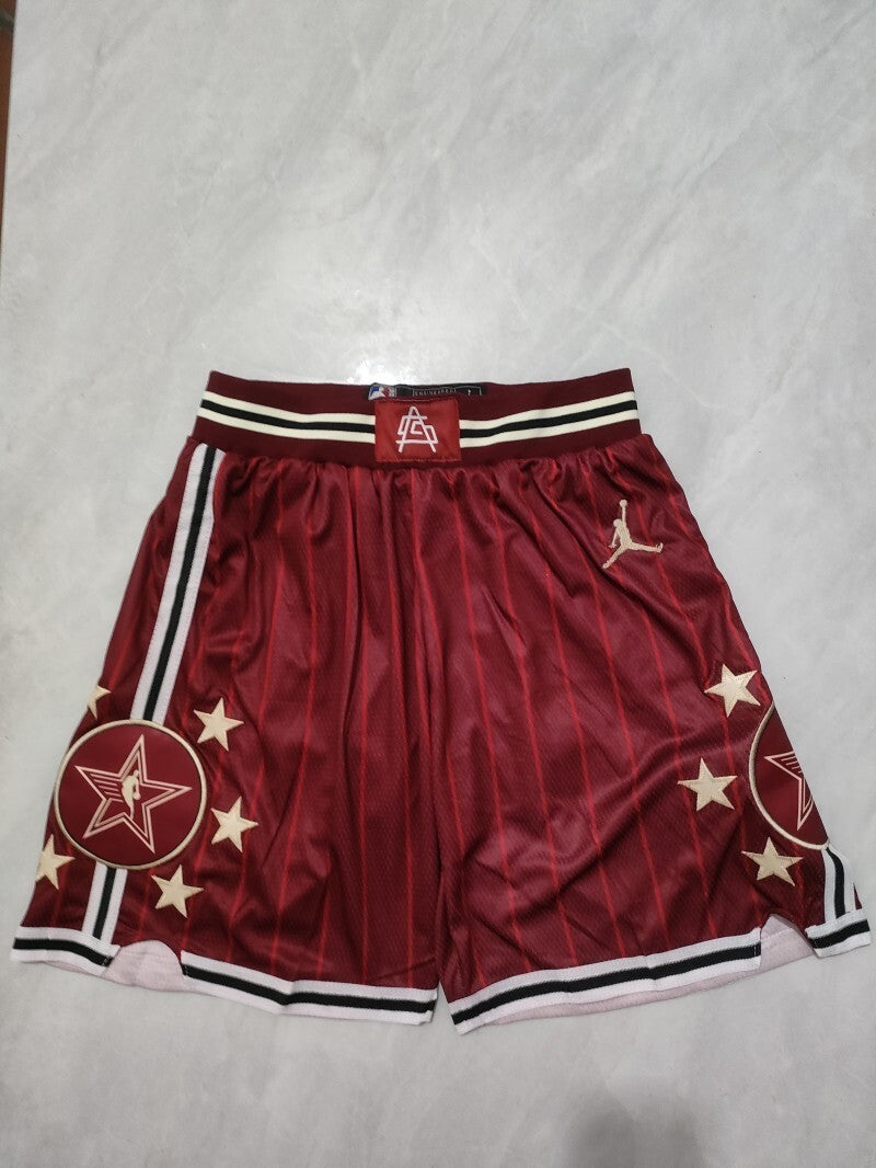 24 All-Star Red Shorts Style 1 Basketball Jersey basketball jersey product view 1