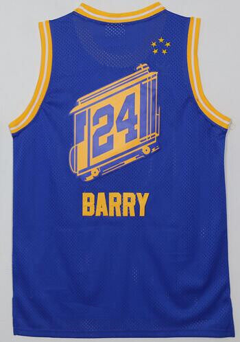 24 Rick Barry Style 2 Basketball Jersey basketball jersey product view 1