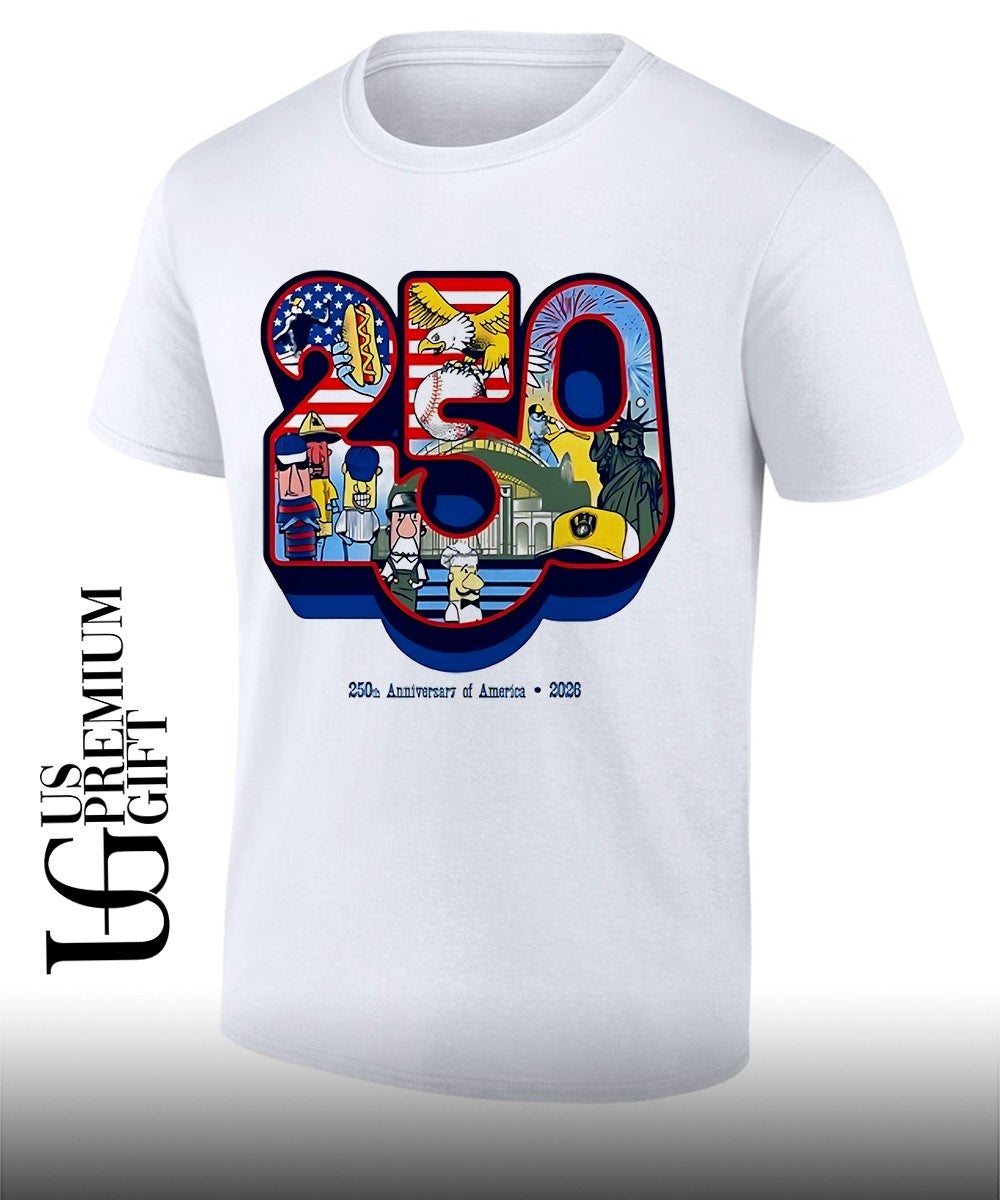 250th Anniversary Of America Night Americas Pastimes 2026 Brewers shirt Unisex T-shirt, Sweatshirt, Hoodie, Long Sleeve Tee - T-Shirt, Sweatshirt, Hoodie