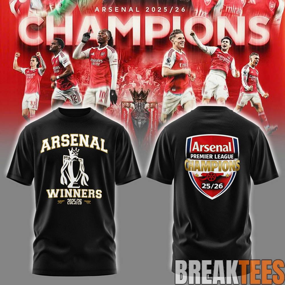 '26 Arsenal Premier League Champions "Gunners" - Adult & Kids T-Shirts, Sweatshirts & Hoodies apparel design preview 4