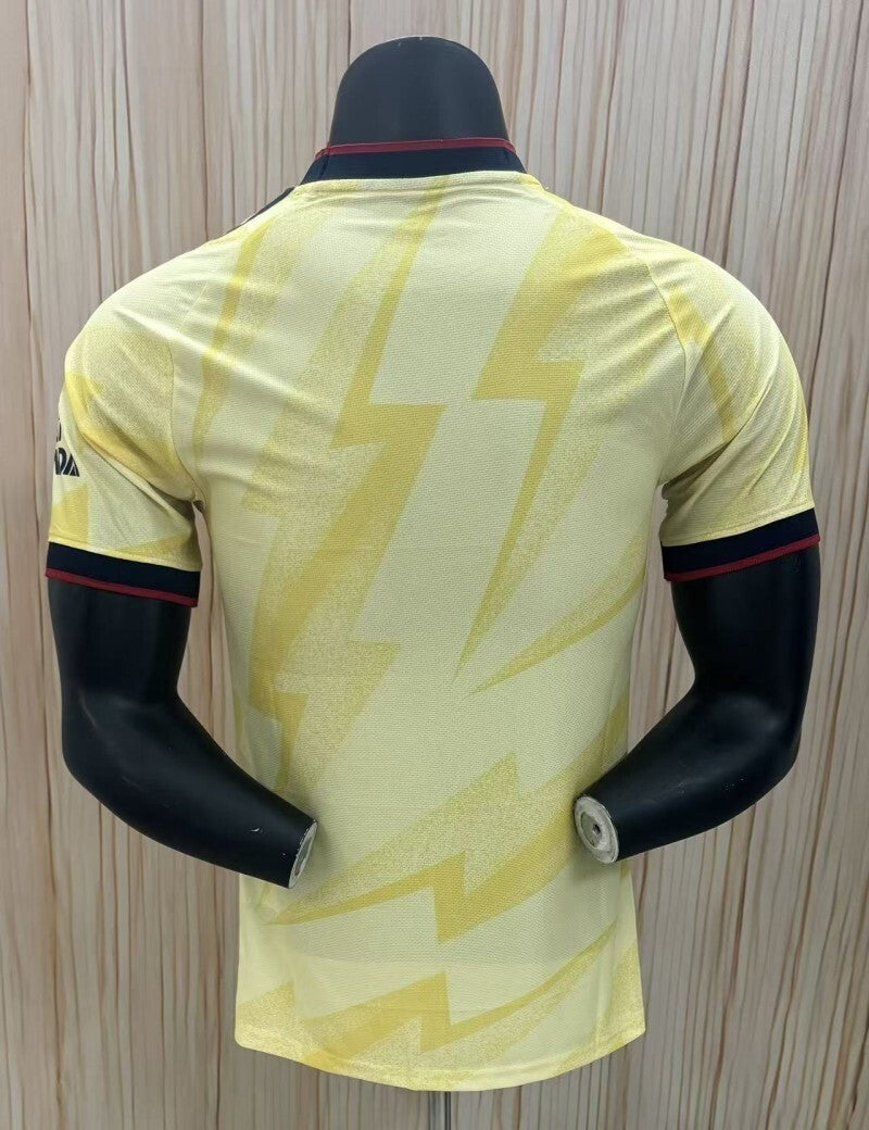 26 27 Arsenal Yellow Style 1 Soccer Jersey sports jersey product view 1