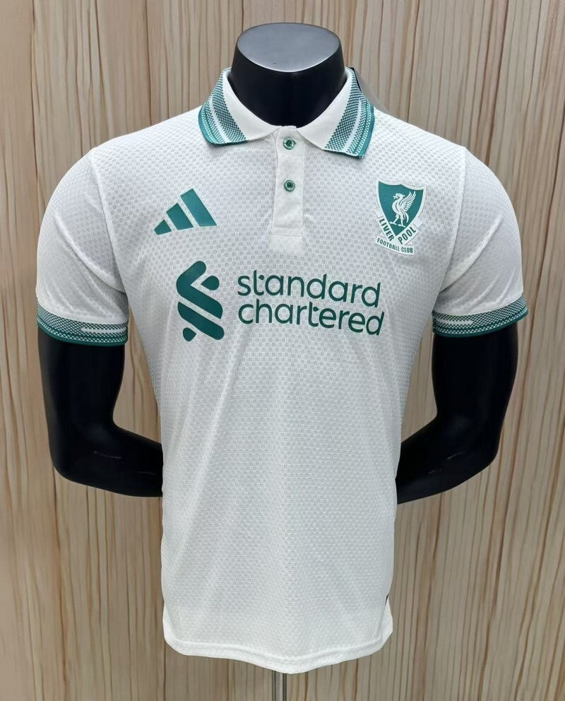 26 27 Liverpool polo White Style 2 Soccer Jersey sports jersey product view 1