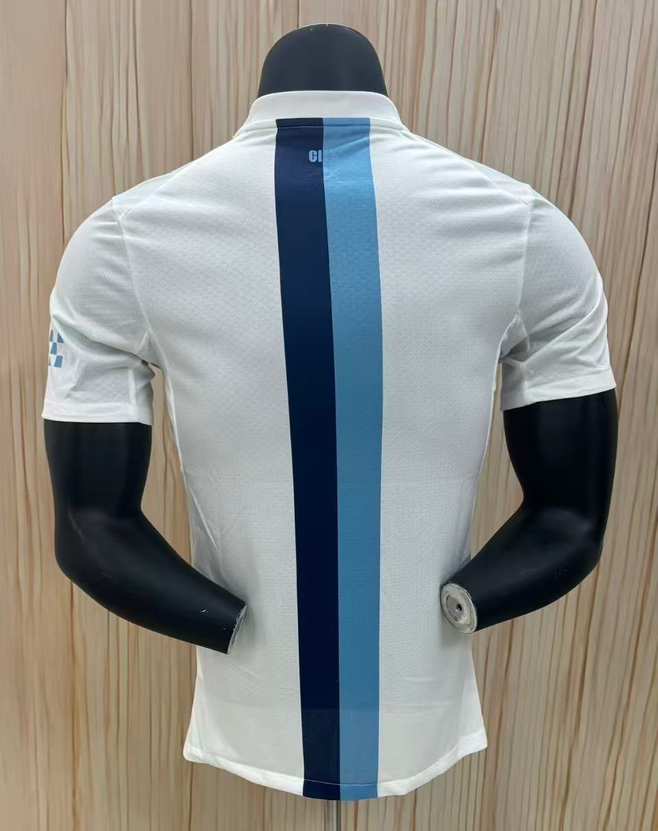 26 27 Manchester City White Style 1 Soccer Jersey sports jersey product view 1
