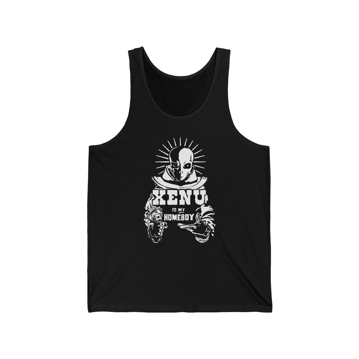 Xenu Is My Homeboy Unisex Tank - Adult & Kids T-Shirts, Sweatshirts & Hoodies apparel design preview 3