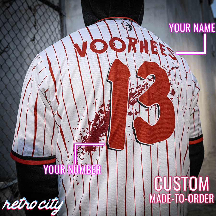 Camp Crystal Lake Jason Voorhees Custom Baseball Jersey baseball jersey product view 2