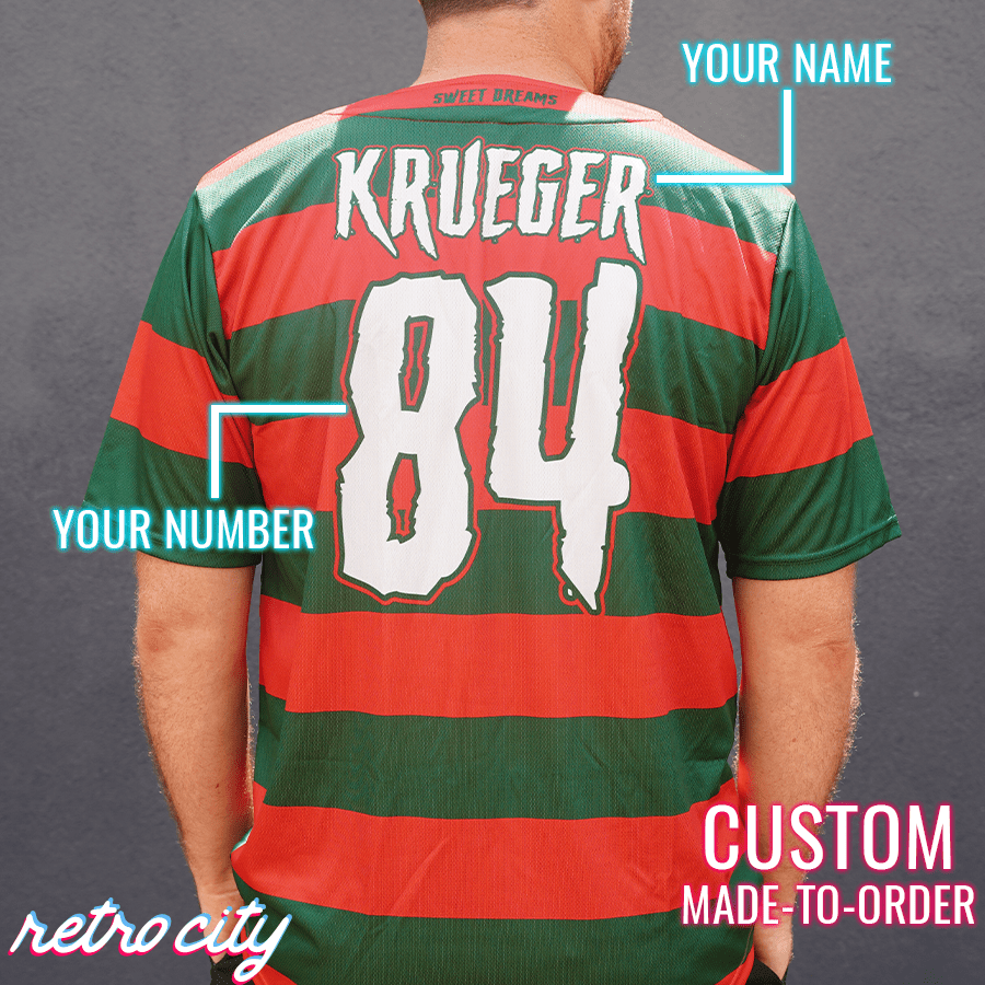 Elm Street Sweet Dreams Custom Baseball Jersey baseball jersey product view 2