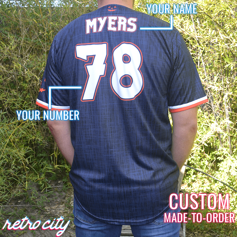 Haddonfield Halloween Custom Baseball Jersey baseball jersey product view 2